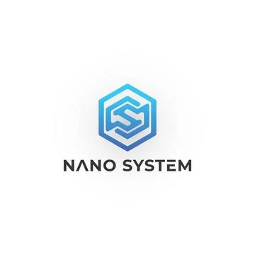 Abstract initial letter SN or NS logo in blue color isolated in white background Stock Illustration