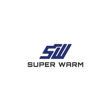 Abstract initial letter SW or WS logo on blue color isolated on white background Stock Illustration