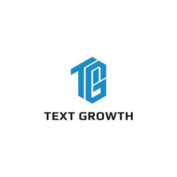 Abstract initial letter TG or GT logo in blue color isolated in white background Stock Illustration