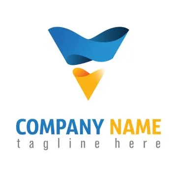 Abstract Initial Letter V Logo Stock  Illustration Vector Stock Illustration