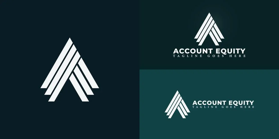 Abstract initial triangle letter AE or EA logo in white color Stock Illustration