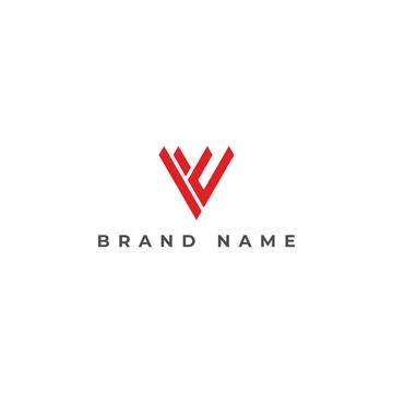 Abstract initial triangle letter VC or CV Logo design Vector illustration Stock Illustration