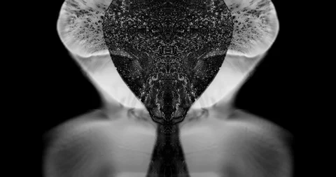 Abstract Ink Background. Fluid Motion. Moving Liquid Ink in Water. Stock Footage 121714119