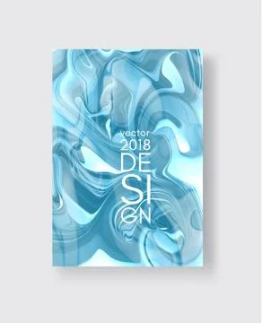 Abstract ink background. Marble style. eps10 vector illustration Stock Illustration