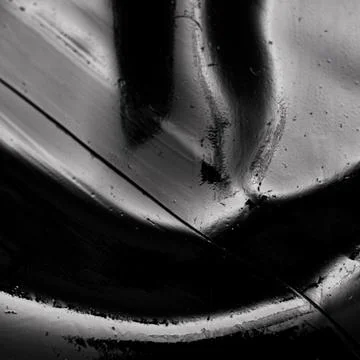 Abstract ink background. Marble style. Black paint stroke texture on white .. Stock Illustration