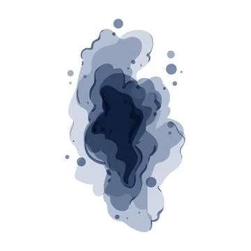 Abstract ink bleeding texture with subtle depth Stock Illustration