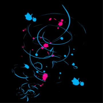 Abstract ink blot black background. Vector illustration. Grunge texture Stock Illustration