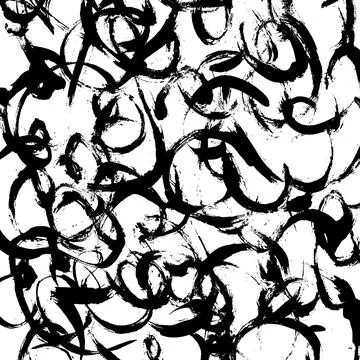 Abstract ink brush stroke background. Modern artistic texture created with Illustrazione stock