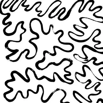 Abstract ink brush stroke background. Modern artistic texture created with Stock Illustration