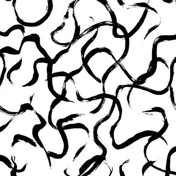 Abstract ink brush stroke background. Modern artistic texture created with Stock Illustration