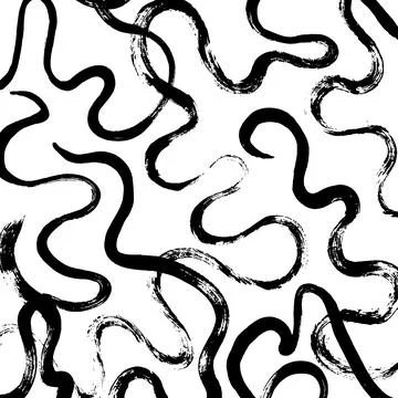 Abstract ink brush stroke background. Modern artistic texture created with Stock Illustration