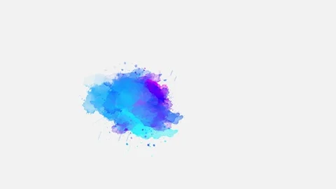Abstract ink brush stroke cinematic splatter fluid reveal Stock Footage 248360238
