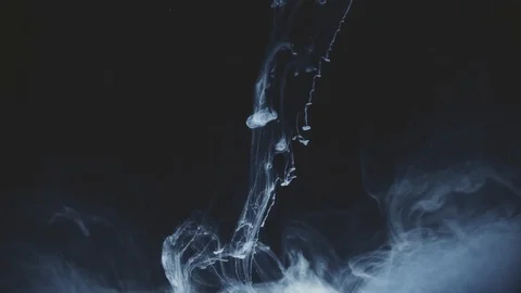 Abstract Ink colour flowing in water Stock Footage 107101101