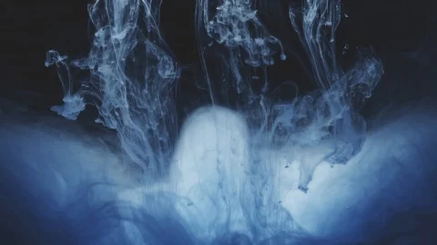 Abstract Ink colour flowing in water Stock Footage 107102507
