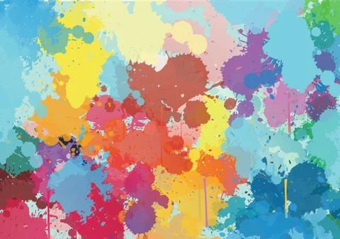 Abstract ink colourful background. Vector illustration. water color Stock Illustration