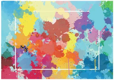 Abstract ink colourful background. Vector illustration. water color Stock Illustration