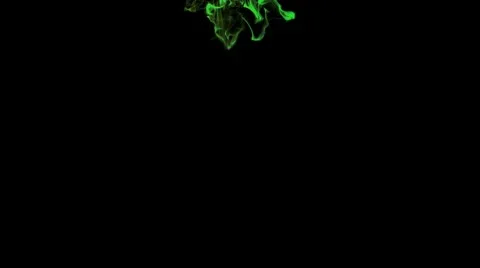 Abstract ink flow with alfa against black background Stock Footage 8998557