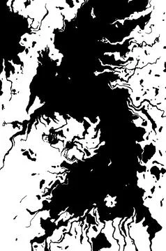 Abstract ink flow Ilustração Stock