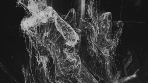 Abstract Ink flowing in water Stock Footage 107872478