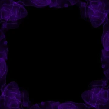 Abstract Ink Frame On Black Background Foto stock