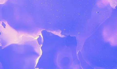 Abstract Ink Gradient. Blue Contemporary Digital Illustrazione stock