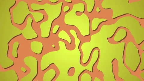 Abstract ink line loop motion background orange and yellow Stock Footage 70948617