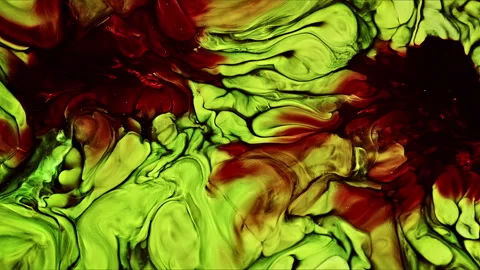 Abstract Ink Paint Diffusion Paradox Illusion Shapes Video stock 308814496