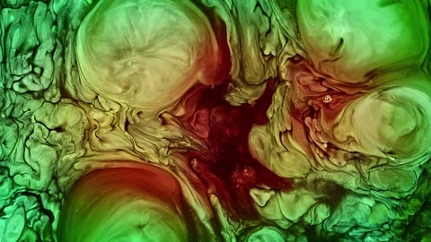 Abstract Ink Paint Diffusion Paradox Illusion Shapes Video stock 308818157