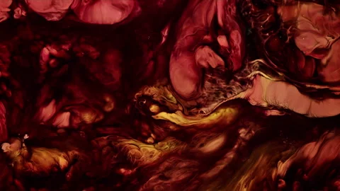 Abstract Ink Paint Diffusion Paradox Illusion Shapes Video stock 308827116