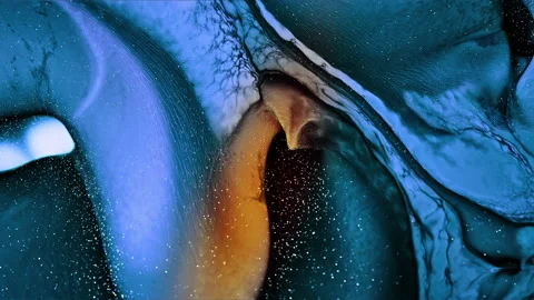 Abstract Ink Paint Diffusion Paradox Illusion Shapes Video stock 308833699