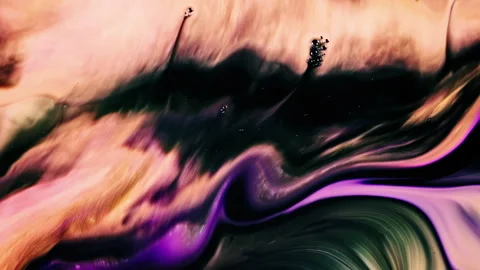 Abstract Ink Paint Diffusion Paradox Illusion Shapes Stock Footage 308835741