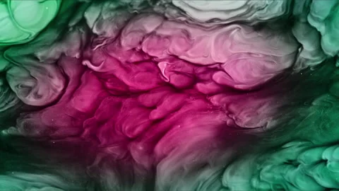Abstract Ink Paint Diffusion Paradox Illusion Shapes Stock Footage 308843566