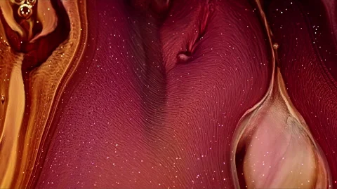 Abstract Ink Paint Diffusion Paradox Illusion Shapes Video stock 308844262