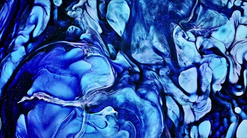 Abstract Ink Paint Diffusion Paradox Illusion Shapes Video stock 308846444