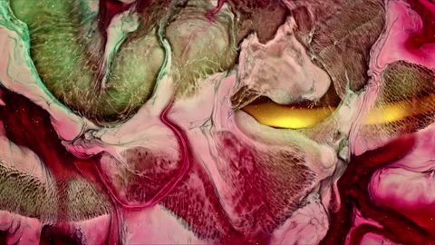 Abstract Ink Paint Diffusion Paradox Illusion Shapes Stock Footage 308848336