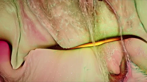 Abstract Ink Paint Diffusion Paradox Illusion Shapes Vídeo Stock 308853468