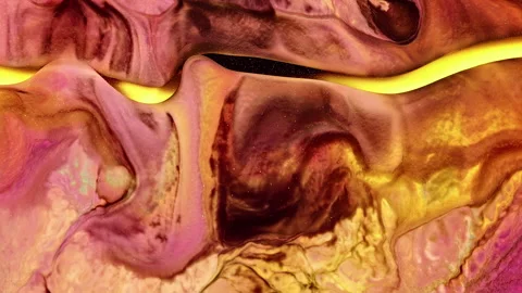 Abstract Ink Paint Diffusion Paradox Illusion Shapes Stock Footage 308856218