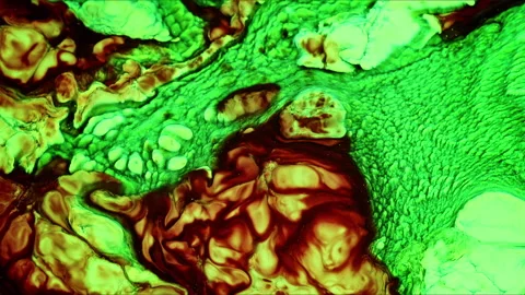 Abstract Ink Paint Diffusion Paradox Illusion Shapes Video stock 308861923