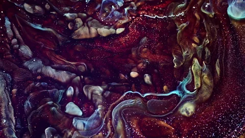 Abstract Ink Paint Diffusion Paradox Illusion Shapes Vídeo Stock 308866709