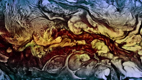 Abstract Ink Paint Diffusion Paradox Illusion Shapes Video stock 308871375