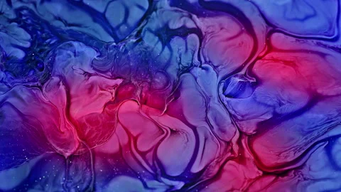 Abstract Ink Paint Diffusion Paradox Illusion Shapes Vídeo Stock 308875805