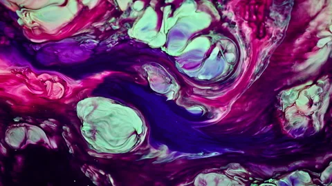 Abstract Ink Paint Diffusion Paradox Illusion Shapes Stock Footage 308876315