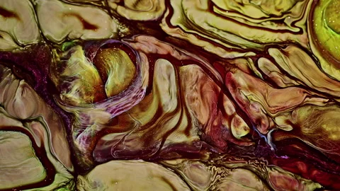 Abstract Ink Paint Diffusion Paradox Illusion Shapes Stock Footage 308880099