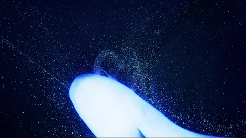 Abstract Ink Paint Diffusion Paradox Illusion Shapes Video stock 308881134