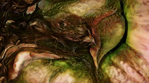 Abstract Ink Paint Diffusion Paradox Illusion Shapes Video stock 308975546