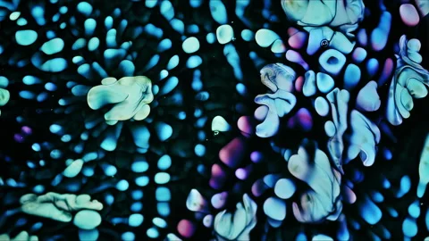 Abstract Ink Paint Diffusion Paradox Illusion Shapes Vídeo Stock 309006251