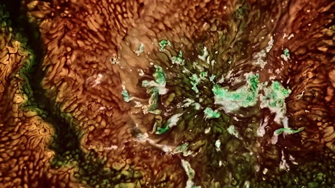 Abstract Ink Paint Diffusion Paradox Illusion Shapes Video stock 309012765