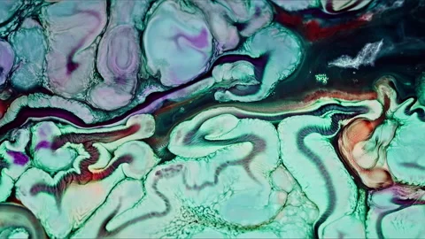 Abstract Ink Paint Diffusion Paradox Illusion Shapes Vídeo Stock 309026343