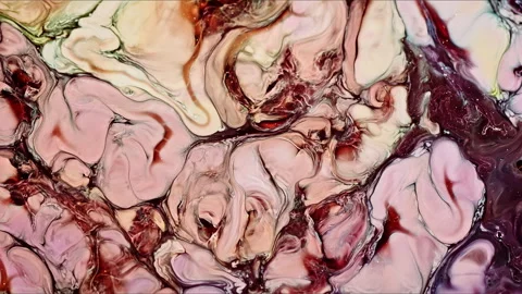 Abstract Ink Paint Diffusion Paradox Illusion Shapes Video stock 309027988