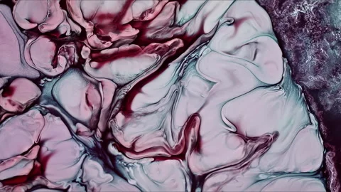 Abstract Ink Paint Diffusion Paradox Illusion Shapes Video stock 309043382